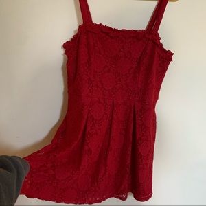 NWT red lace dress